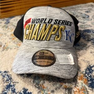 New Era 2015 Kansas City Royals World Series Champs Cap - Gray, Black, and Gold